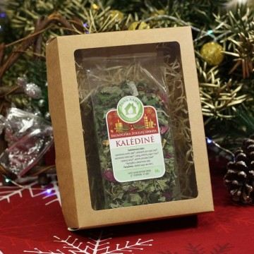 CHRISTMAS herbal tea in transparent bag with box