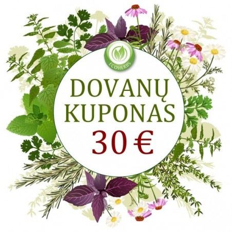 Dovanų kuponas 30 eu vertės